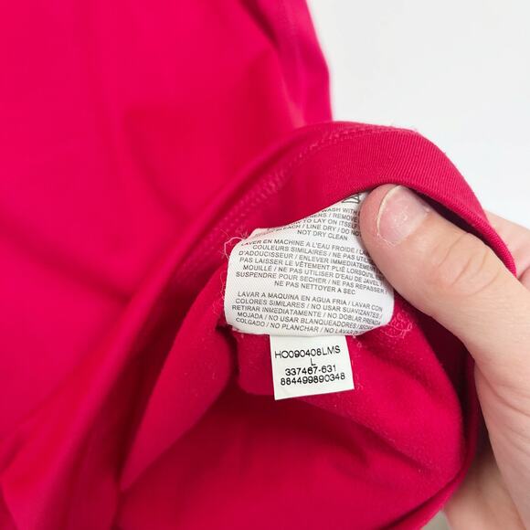 Nike Pro Pink Quarter Zip Pullover Shirt Sz L - Picture 7 of 8